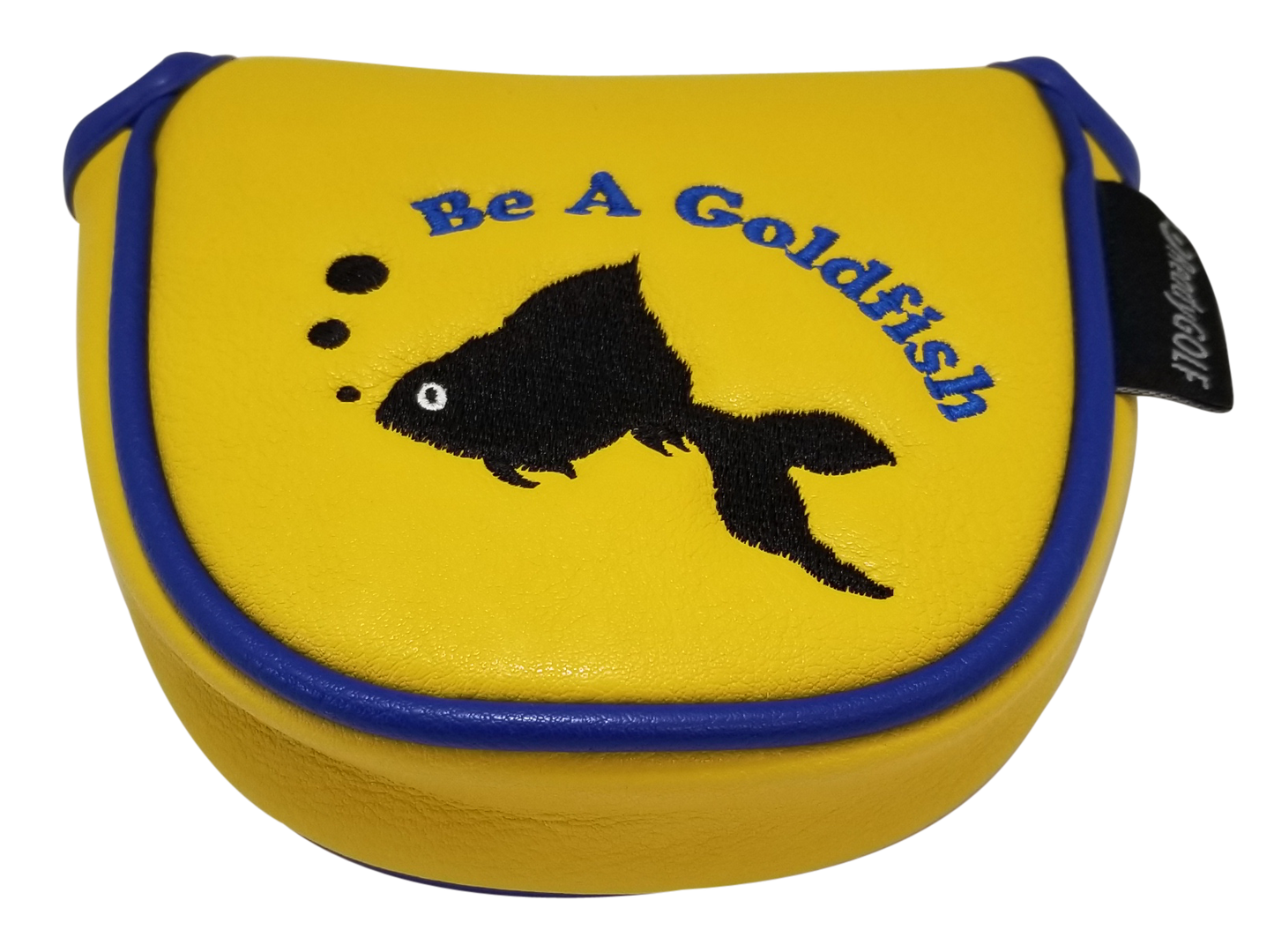 Be A Goldfish Embroidered Putter Cover - Mallet by ReadyGOLF