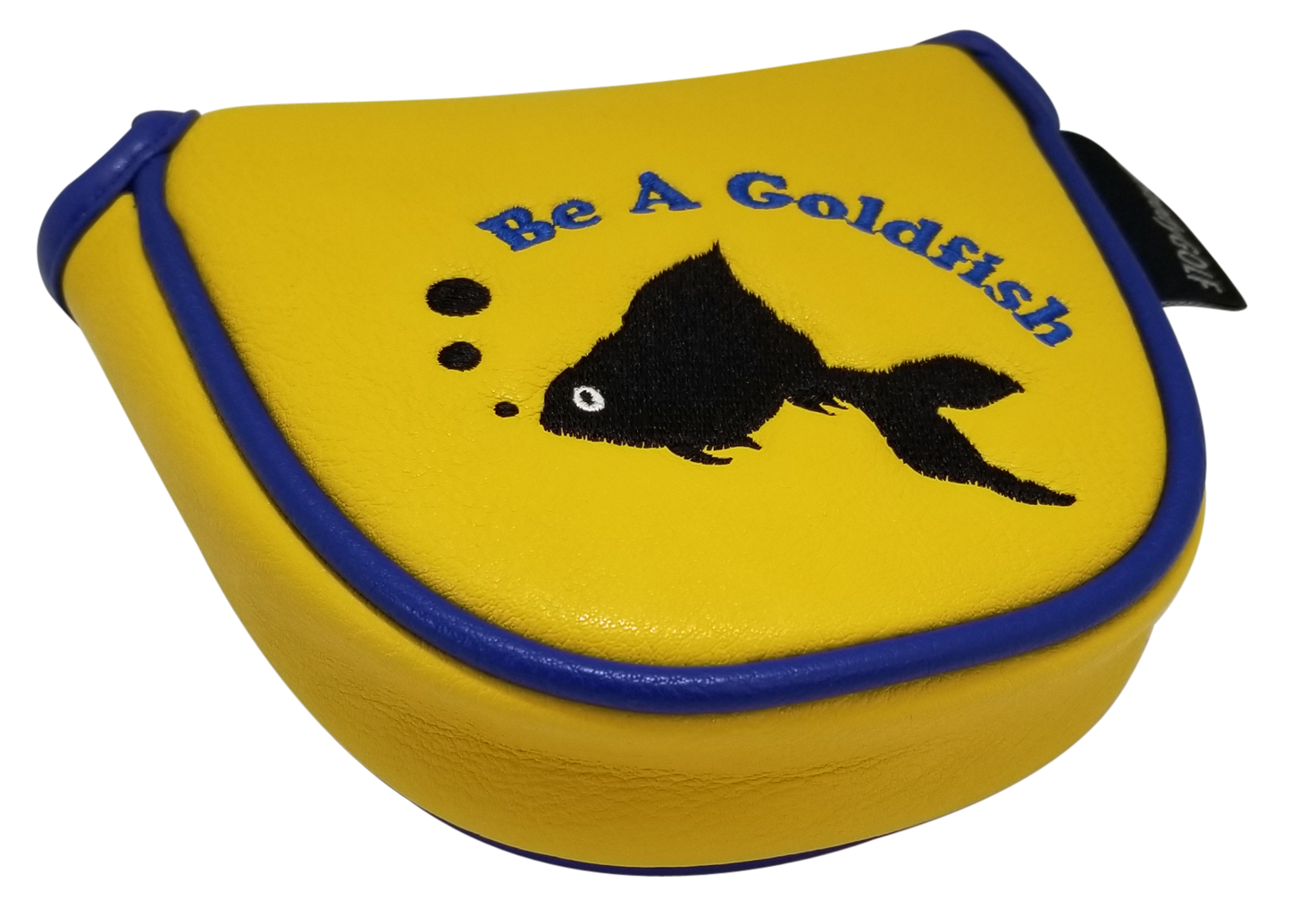 Be A Goldfish Embroidered Putter Cover - Mallet by ReadyGOLF