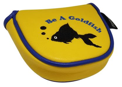 Be A Goldfish Embroidered Putter Cover - Mallet by ReadyGOLF