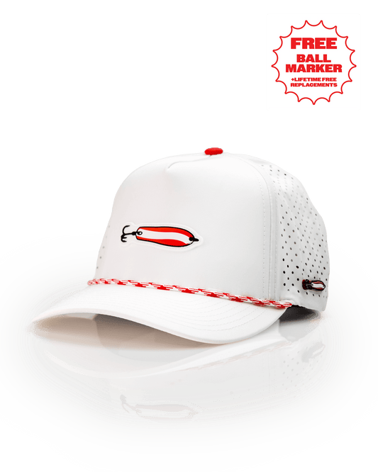 Dare Devil Spoon White - Perforated Rope Hat