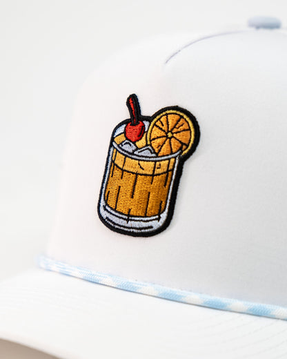 Old Fashioned White - Perforated Rope Hat