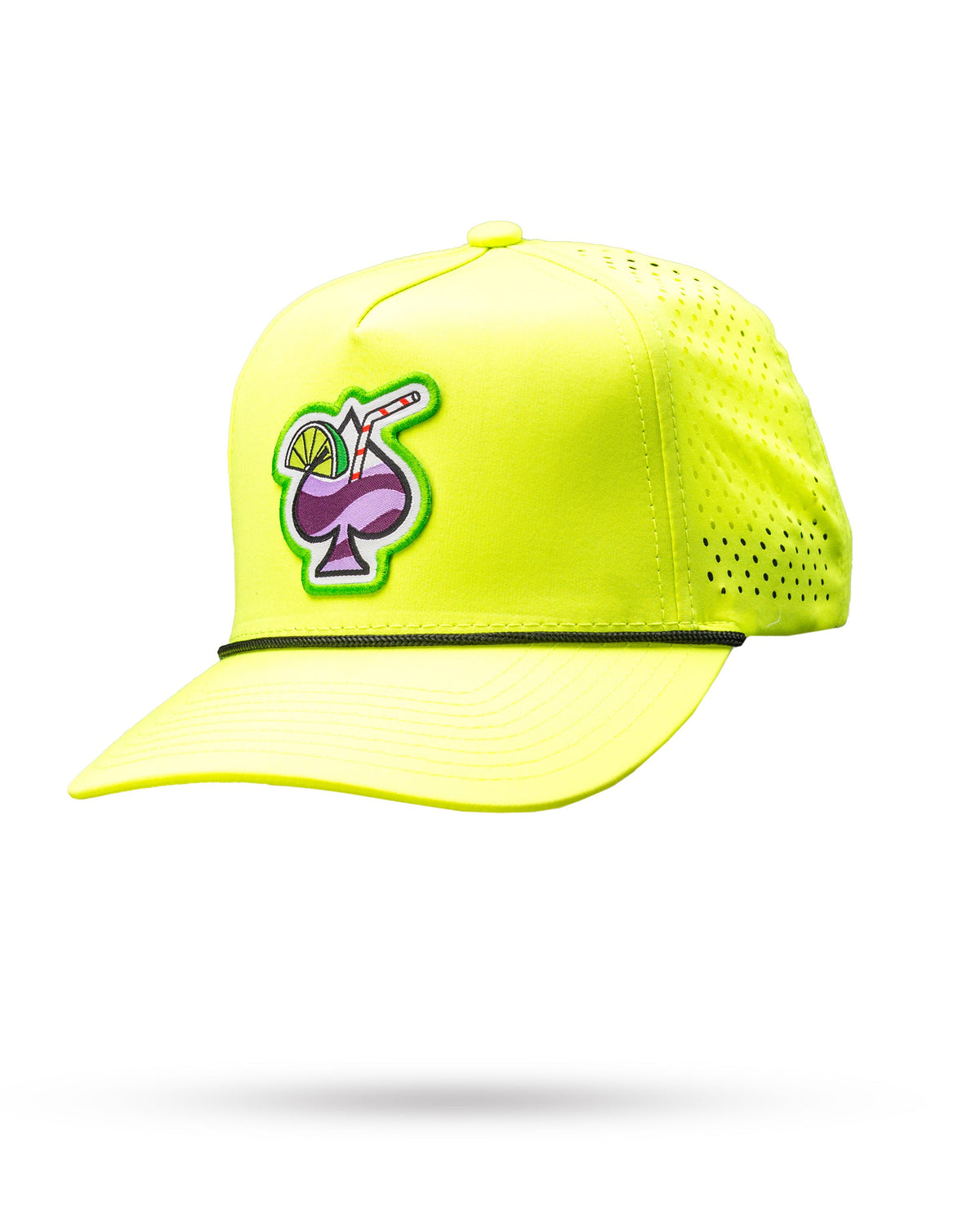 Perforated Rope Hat - Transfusion Highlighter Yellow