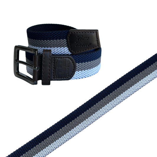 Navy Steel Premium Stretch Belt