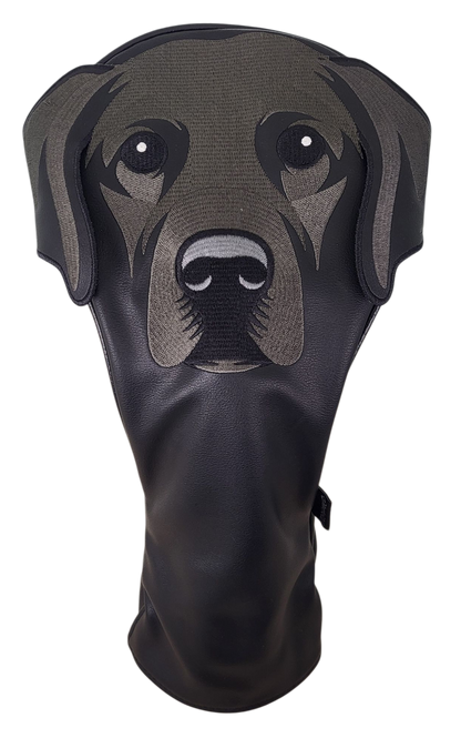 Black Labrador Embroidered Classic Driver Headcover by ReadyGOLF