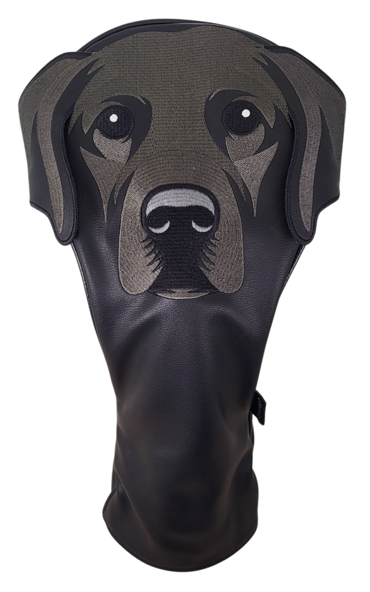 Black Labrador Embroidered Classic Driver Headcover by ReadyGOLF