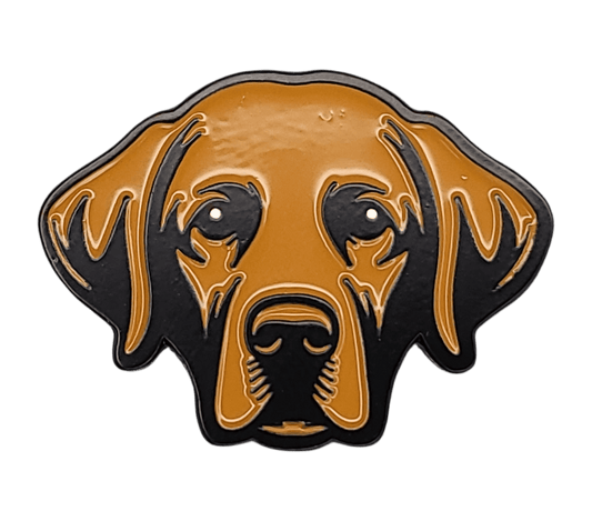 Chocolate Labrador Retriever Golf Ball Marker with Hat Clip