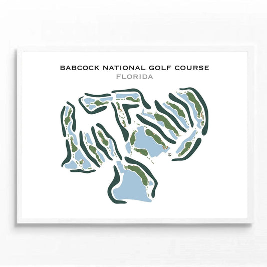 Babcock National Golf Course, Florida - Printed Golf Course