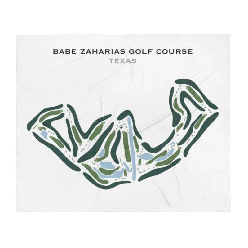 Babe Zaharias Golf Course, Texas - Printed Golf Course