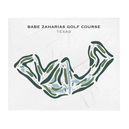 Babe Zaharias Golf Course, Texas - Printed Golf Course