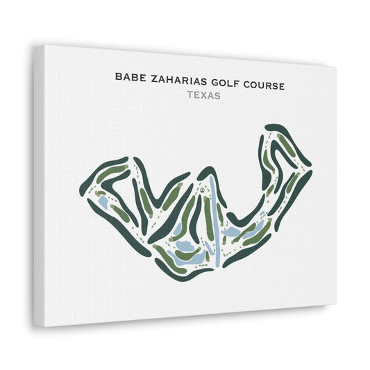 Babe Zaharias Golf Course, Texas - Printed Golf Course