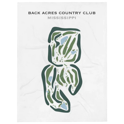 Back Acres Country Club, Mississippi - Printed Golf Courses
