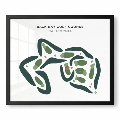 Back Bay Golf Course, California - Printed Golf Courses