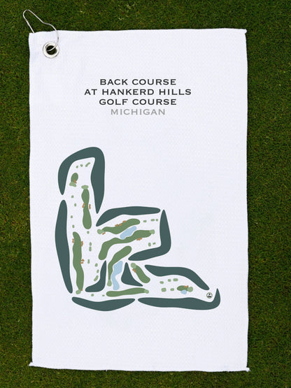 Back Course at Hankerd Hills Golf Course, Michigan - Printed Golf Courses