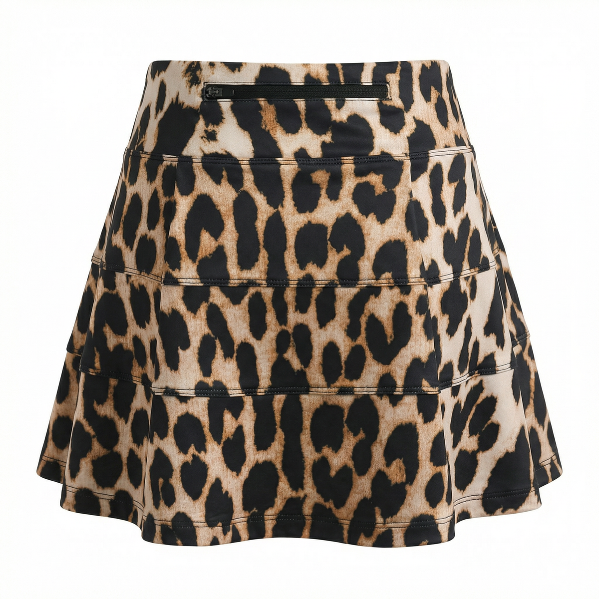Roar & Score Women's Leopard Print Golf Skort | Performance Golf Skirt