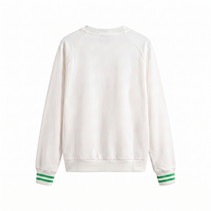Golf, But Make It Cute Crewneck | Women’s Golf Sweatshirt White/Green | Birdies & Bubbles