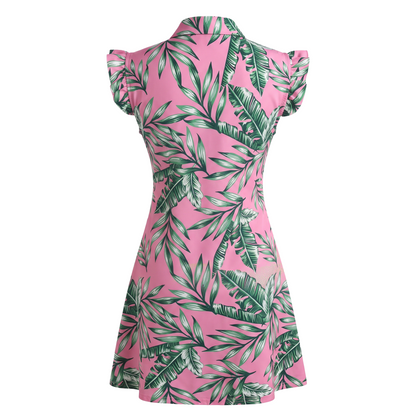 Tropical Tee Time Dress – Women’s Performance Golf Dress | Birdies & Bubbles
