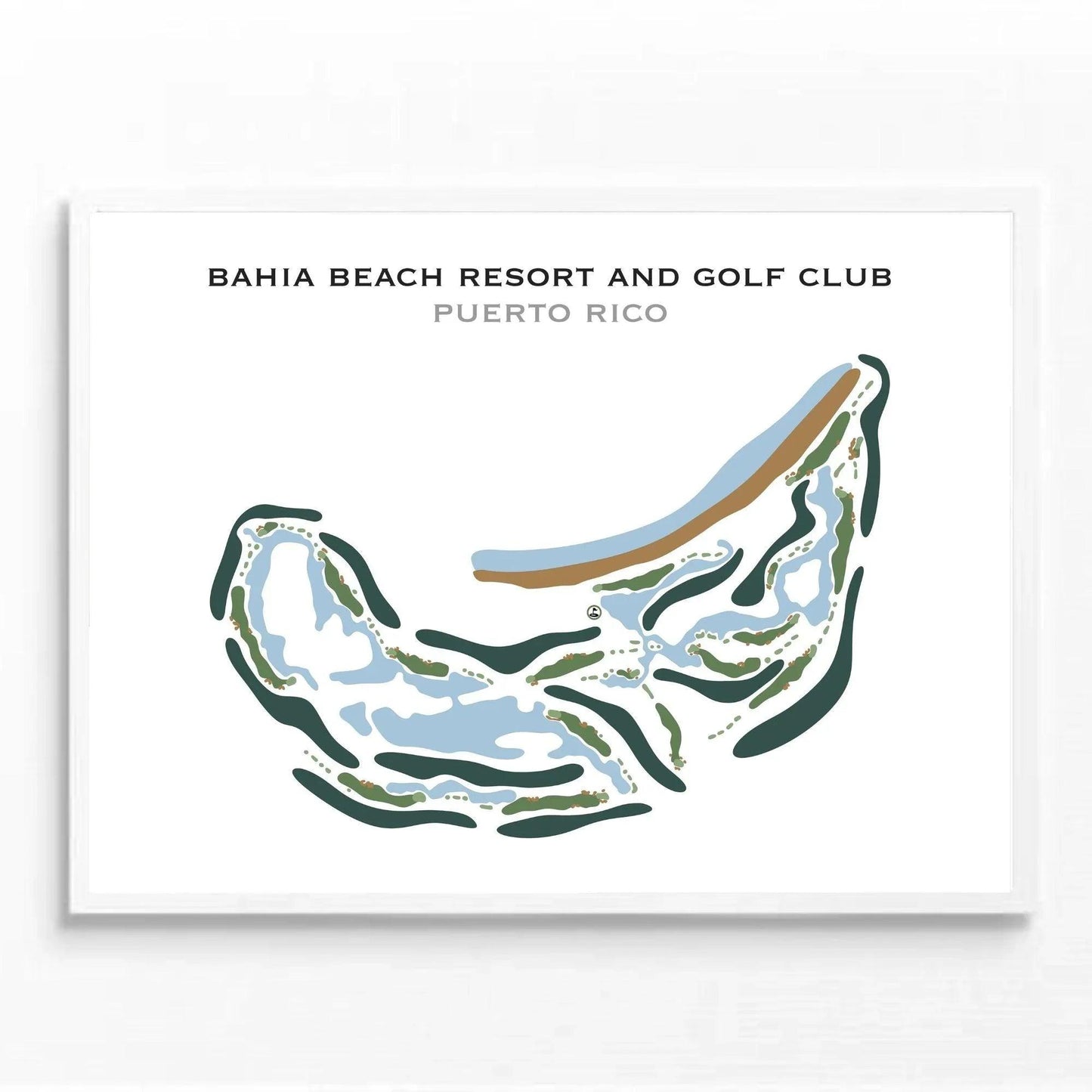 Bahia Beach Resort & Golf Club, Puerto Rico - Printed Golf Course