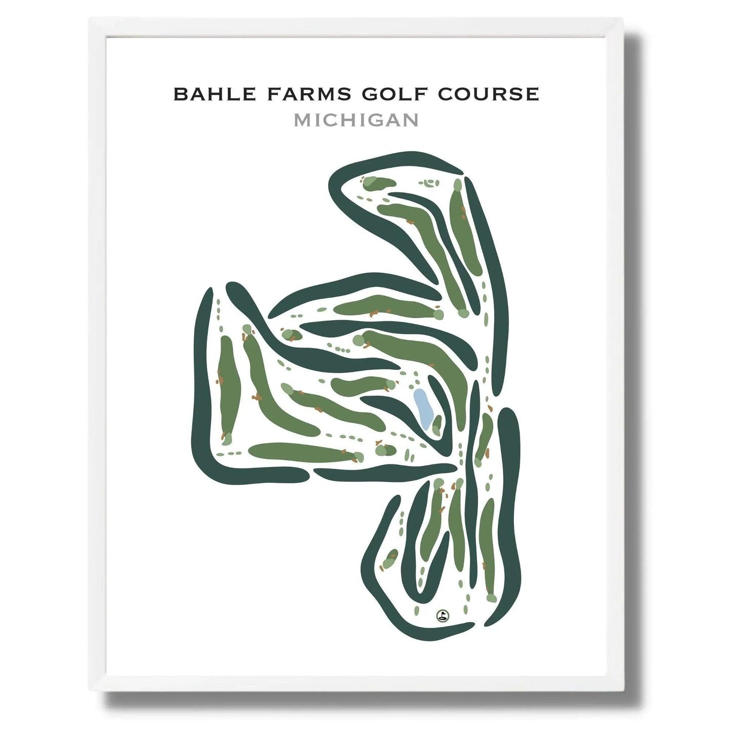 Bahle Farms Golf Course, Michigan - Printed Golf Courses