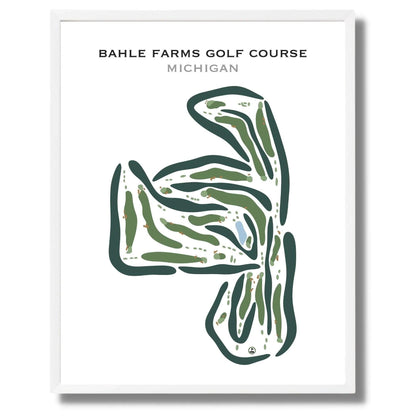 Bahle Farms Golf Course, Michigan - Printed Golf Courses