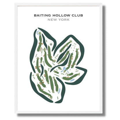Baiting Hollow Club, New York - Printed Golf Courses