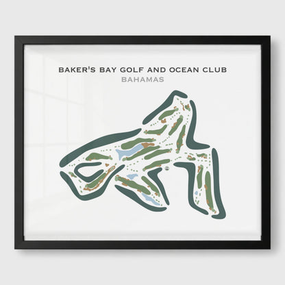 Bakers Bay Golf and Ocean Club, Bahamas - Printed Golf Courses