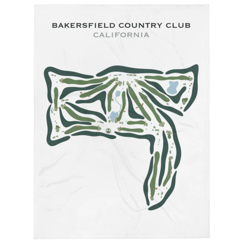 Bakersfield Country Club, California - Printed Golf Courses