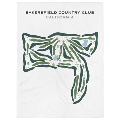 Bakersfield Country Club, California - Printed Golf Courses