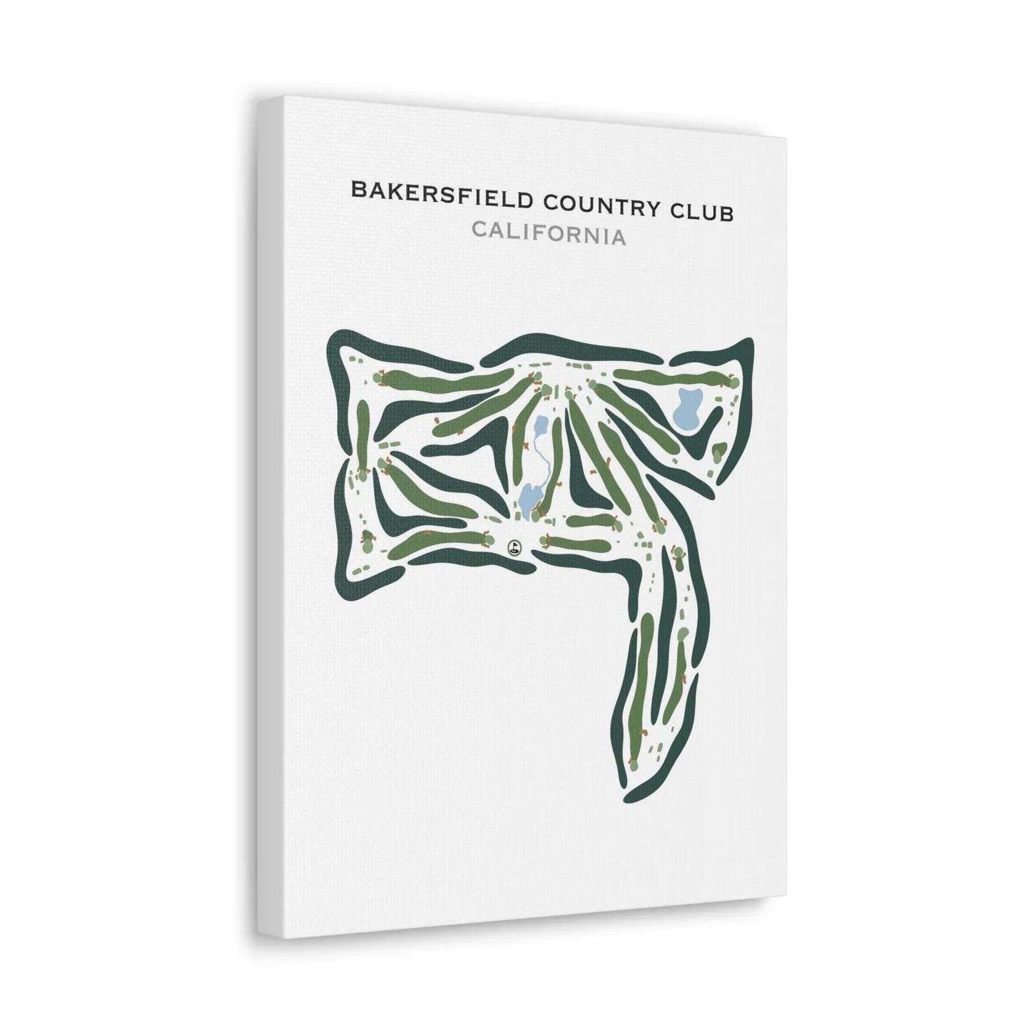Bakersfield Country Club, California - Printed Golf Courses