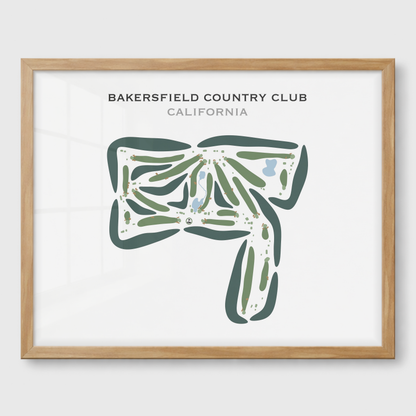 Bakersfield Country Club, California - Printed Golf Courses
