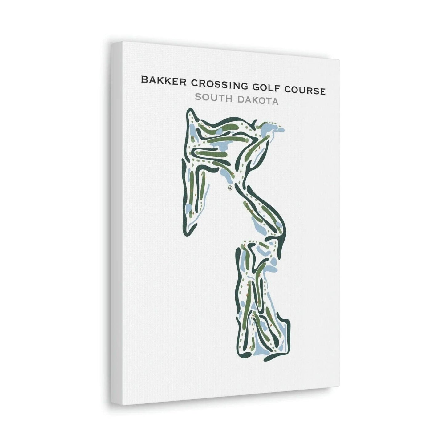 Bakker Crossing Golf Course, South Dakota - Printed Golf Courses