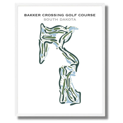 Bakker Crossing Golf Course, South Dakota - Printed Golf Courses