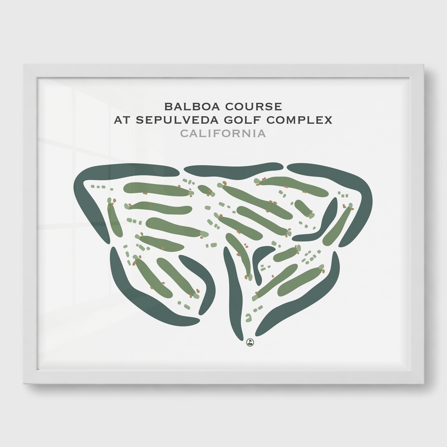 Balboa Course at Sepulveda Golf Complex, California - Printed Golf Courses