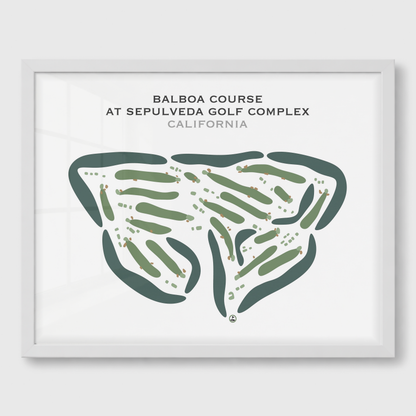 Balboa Course at Sepulveda Golf Complex, California - Printed Golf Courses