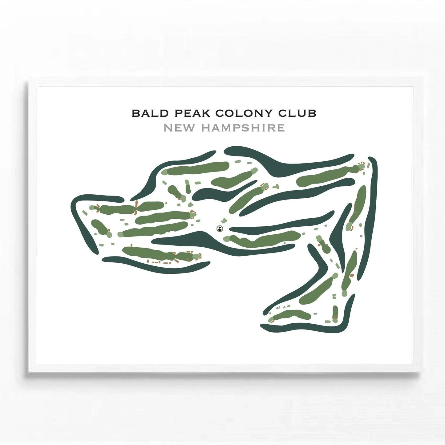 Bald Peak Colony Club, New Hampshire - Printed Golf Course