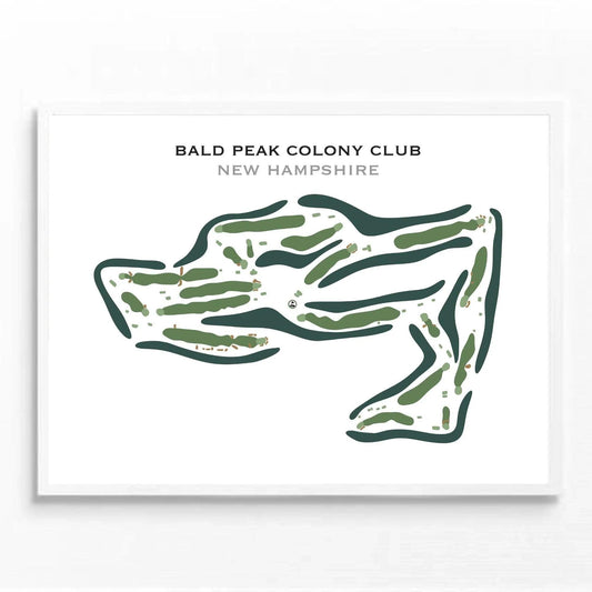 Bald Peak Colony Club, New Hampshire - Printed Golf Course
