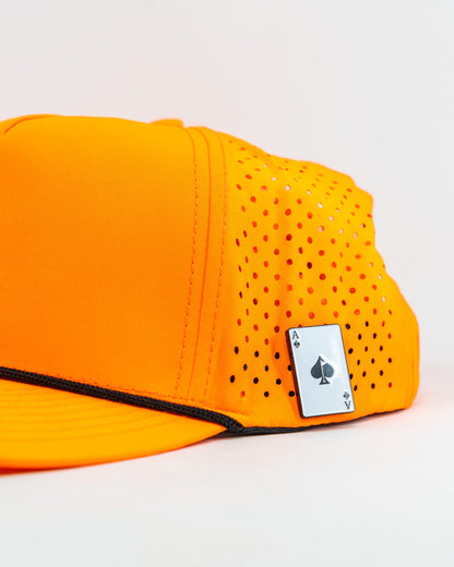 Perforated Rope Hat - Parlay - Highlighter Orange