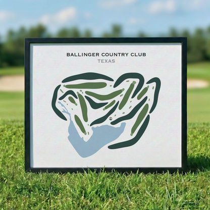 Ballinger Country Club, Texas - Printed Golf Courses