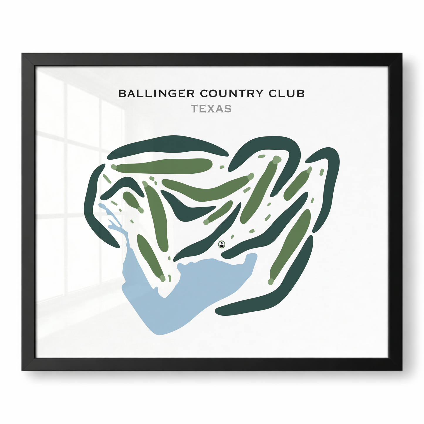 Ballinger Country Club, Texas - Printed Golf Courses