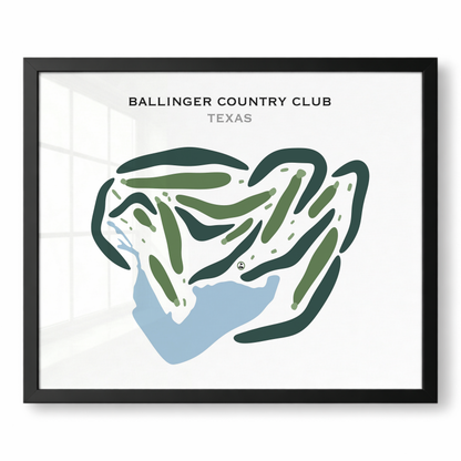 Ballinger Country Club, Texas - Printed Golf Courses