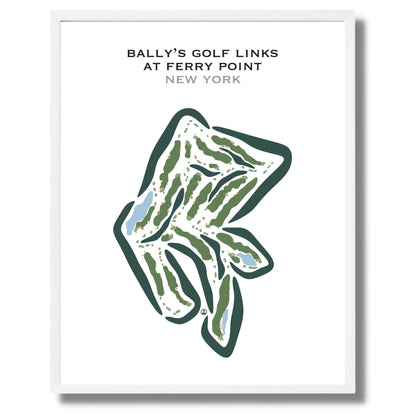 Bally's Golf Links at Ferry Point, New York - Printed Golf Courses