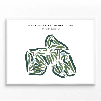 Baltimore Country Club, Maryland - Printed Golf Courses