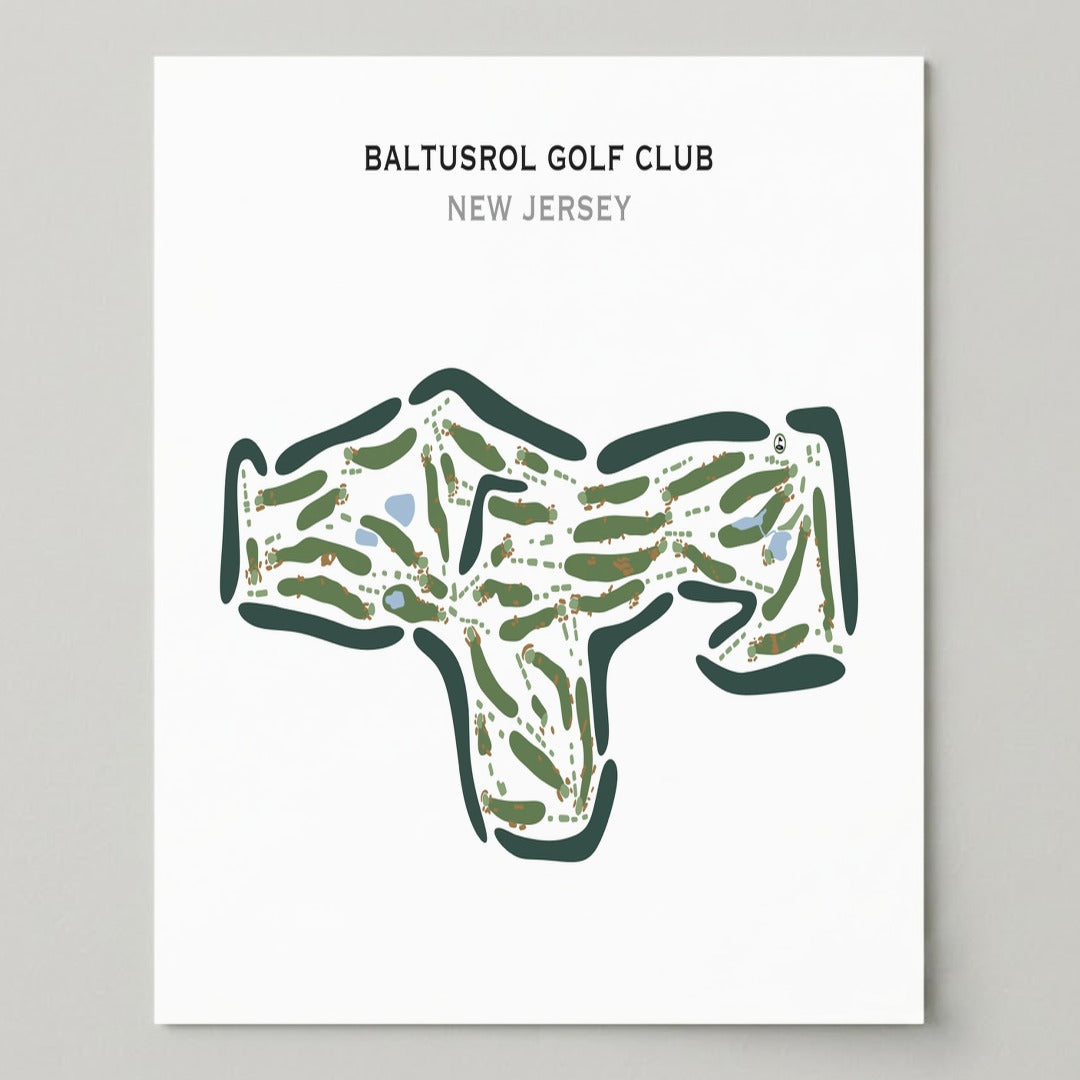 Baltusrol Golf Club, New Jersey - Printed Golf Courses