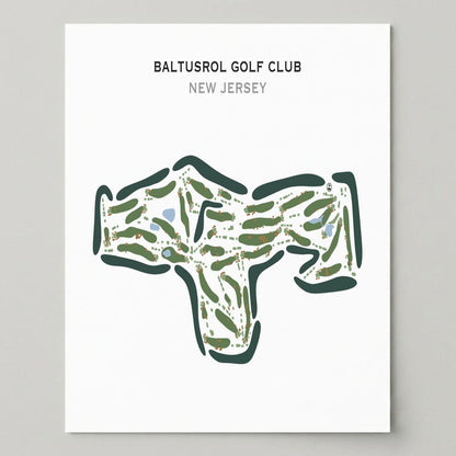 Baltusrol Golf Club, New Jersey - Printed Golf Courses