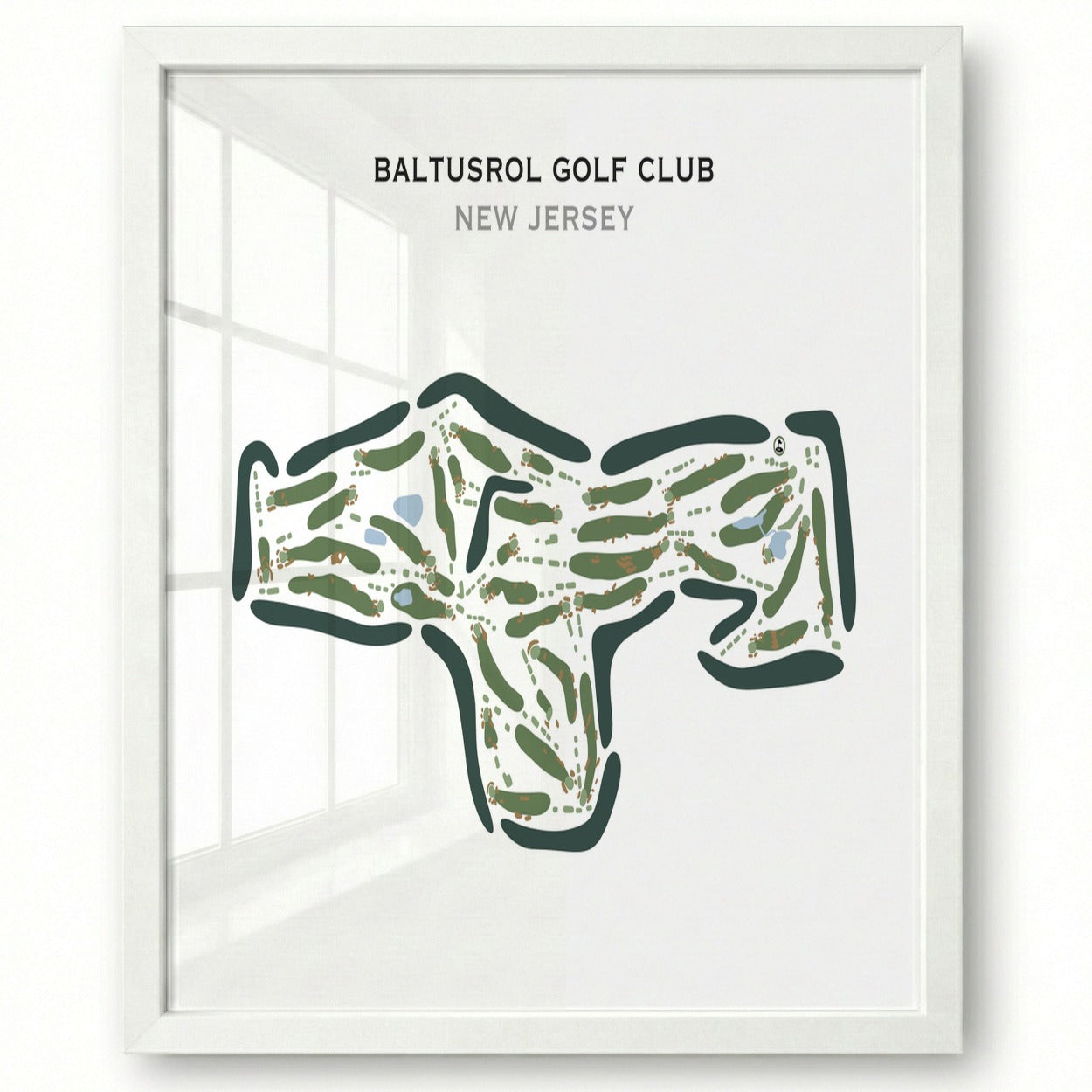 Baltusrol Golf Club, New Jersey - Printed Golf Courses