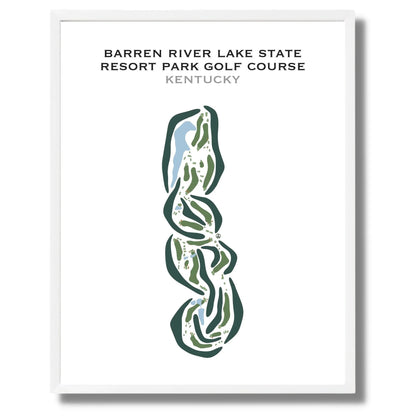 Barren River Lake State Resort Park Golf Course, Kentucky - Printed Golf Courses