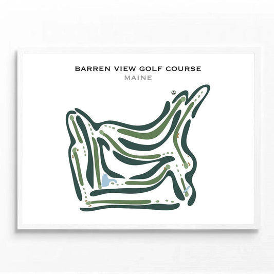 Barren View Golf Course, Maine - Printed Golf Courses