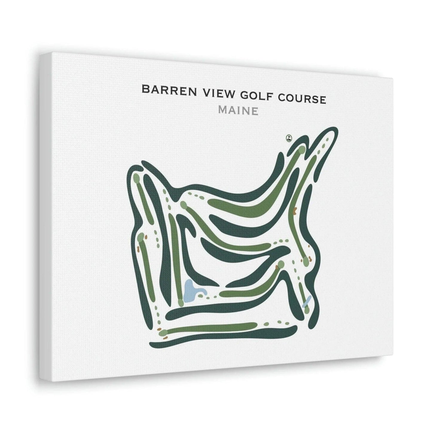 Barren View Golf Course, Maine - Printed Golf Courses
