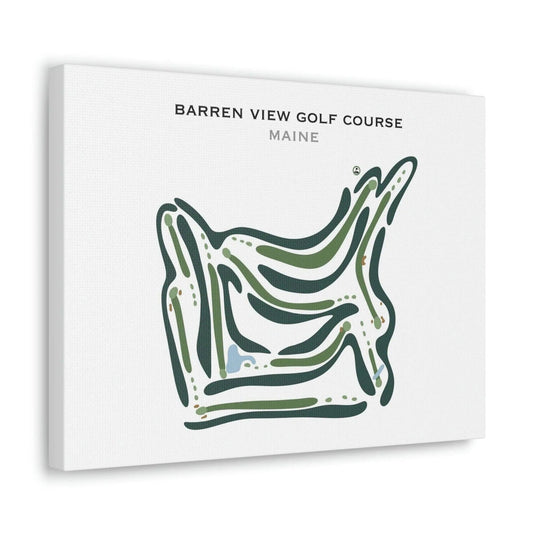 Barren View Golf Course, Maine - Printed Golf Courses