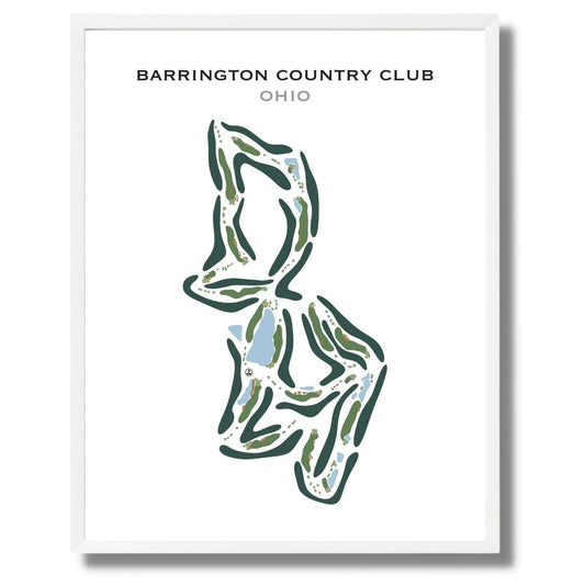 Barrington Country Club, Ohio - Printed Golf Course