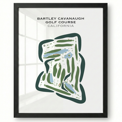 Bartley Cavanaugh Golf Course, California - Printed Golf Courses